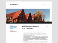 hansebrevet.wordpress.com Webseite Vorschau