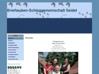 tauben-seidel.de Webseite Vorschau