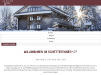 schettereggerhof.at Webseite Vorschau