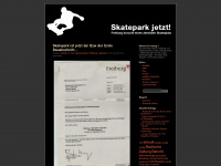 skateparkjetzt.wordpress.com Webseite Vorschau