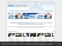 vefj.eu Webseite Vorschau