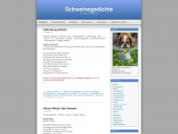 schweinegedichte.wordpress.com Webseite Vorschau