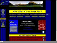wetter-hintersee.at Webseite Vorschau
