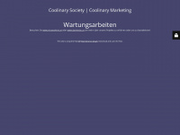 coolinarysociety.com Webseite Vorschau