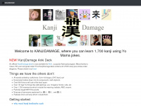 kanjidamage.com Webseite Vorschau