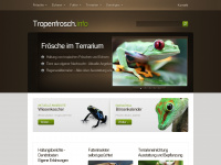 tropenfrosch.info Webseite Vorschau