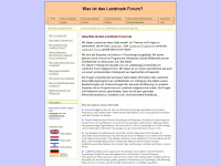 was-ist-das-landmark-forum.de Webseite Vorschau