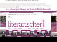 literarischermonat.ch Webseite Vorschau