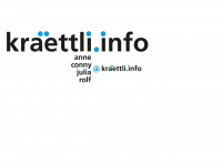 kraettli.info Webseite Vorschau