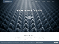 authenticvoice.at Webseite Vorschau