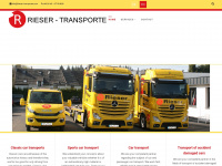 rieser-transporte.com Webseite Vorschau