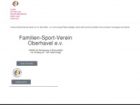 familiensportverein.de Webseite Vorschau