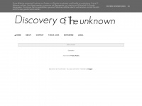 discoveryoftheunknown.blogspot.com Webseite Vorschau