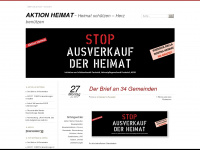 aktionheimat.wordpress.com Webseite Vorschau