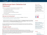 debattierclub-hannover.de Webseite Vorschau