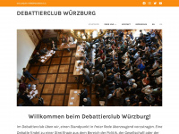 debattierclub-wuerzburg.de Webseite Vorschau