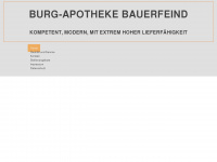 burg-apotheke-bauerfeind.de Webseite Vorschau