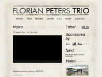 florianpeterstrio.com Webseite Vorschau
