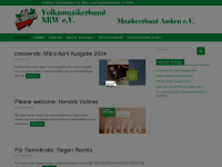 musikverband-aachen.de Webseite Vorschau