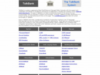 talkbank.org Webseite Vorschau