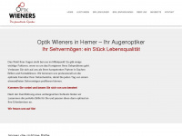 optik-wieners.de Webseite Vorschau