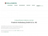 hollenberg-baustoffhandel.de Webseite Vorschau