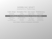werbung-senft.de Webseite Vorschau