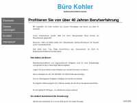 buero-kohler.de Webseite Vorschau