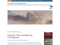 faszinationkraniche.wordpress.com Webseite Vorschau