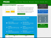 munin-monitoring.org Webseite Vorschau