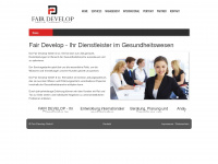 fair-develop.com Webseite Vorschau