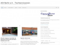 asv-berlin-tischtennis.de Webseite Vorschau