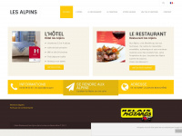 hotel-les-alpins.fr Webseite Vorschau