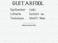 guitarfool.com Webseite Vorschau