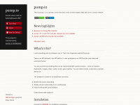 pump.io Webseite Vorschau