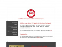 sparta-lichtenberg-volleyball.de Webseite Vorschau