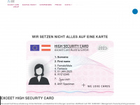 exceet-card-group.com Webseite Vorschau