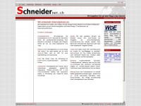 schneidernet.ch Webseite Vorschau