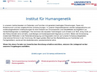 humangenetik.uniklinik-freiburg.de Webseite Vorschau