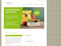 mica-catering.at Webseite Vorschau