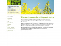 pflanzenoel-austria.at Webseite Vorschau