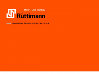 ruettimann-bau.ch Webseite Vorschau
