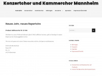 konzertchor-stadt-mannheim.de Webseite Vorschau