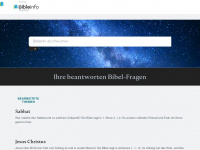 bibleinfo.com Webseite Vorschau