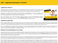 legasthenietherapie-hameln.de Webseite Vorschau