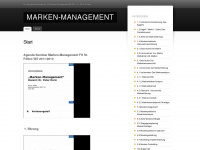 markenmanagement.wordpress.com Webseite Vorschau