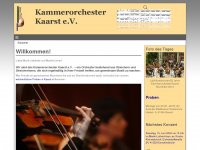 kammerorchester-kaarst.de Webseite Vorschau