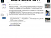 nord-ostsee-skater.de Webseite Vorschau