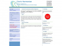 clavisharmoniae.com Webseite Vorschau