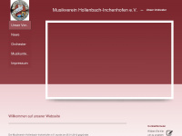 musikverein-hollenbach-inchenhofen.de Webseite Vorschau